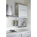 Modern Wooden grain White melamine kitchen cabinet